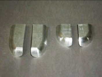 鋁制件去氧化皮、啞光處理前后